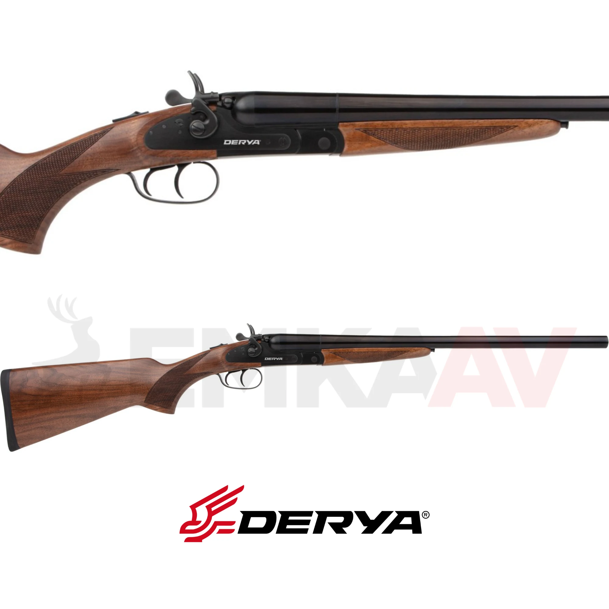 Derya Meriva MC-101S Slug 50cm Horozlu Çifte Av Tüfeği