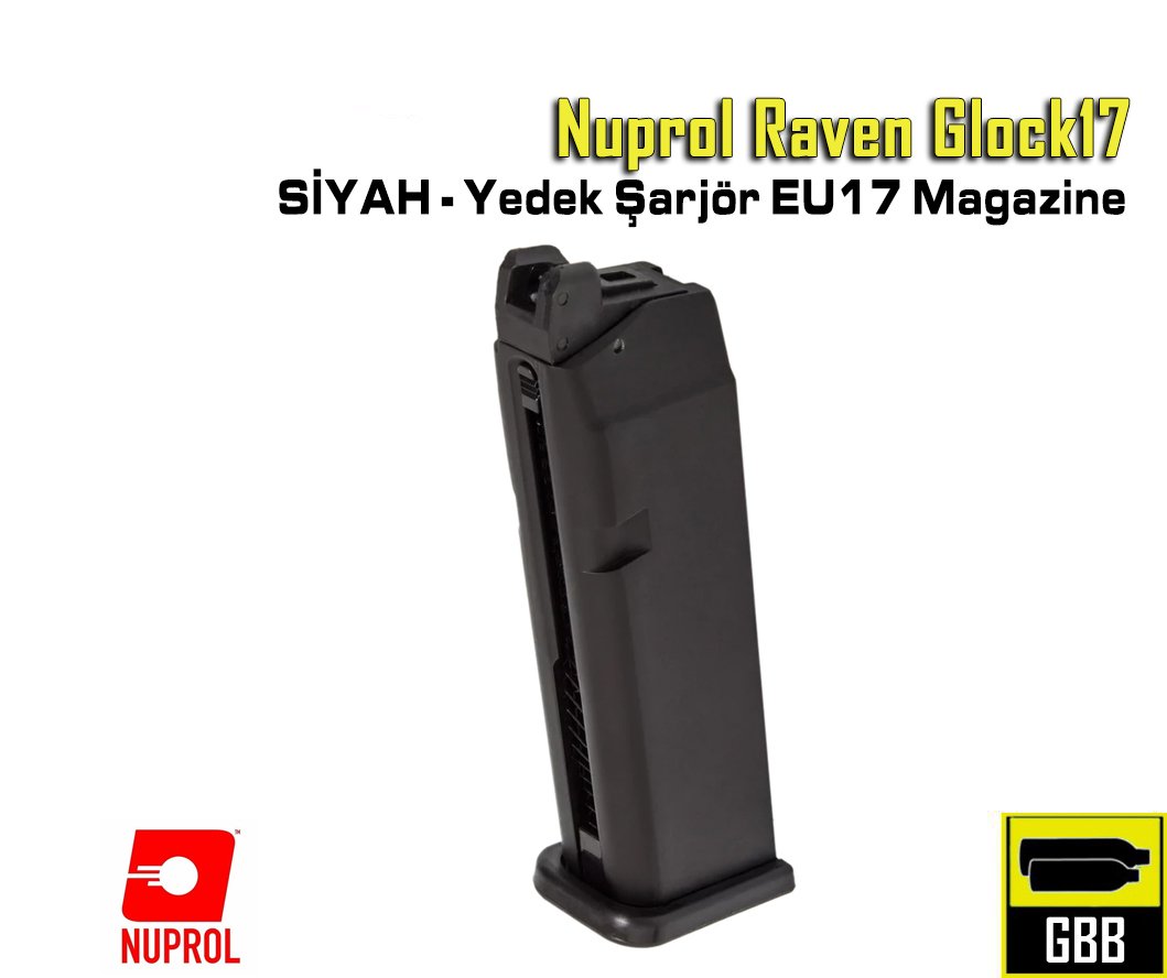 Nuprol Raven Glock G17 Yedek Şarjör EU17 Magazine