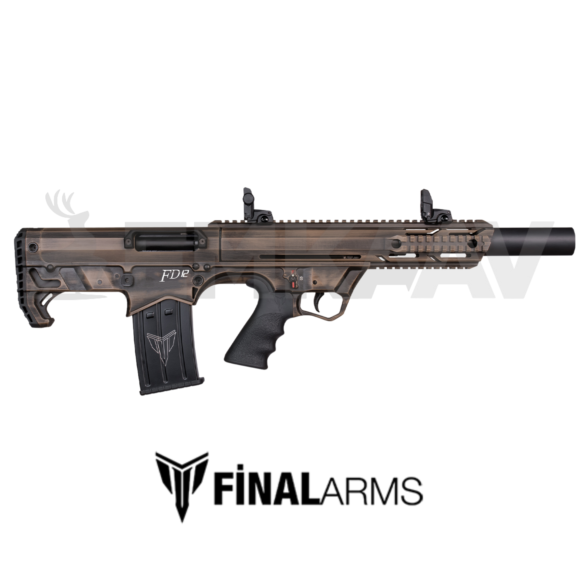 Kariyer FD12 Bronz Eskitme Bullpup Şarjörlü Otomatik Av Tüfeği