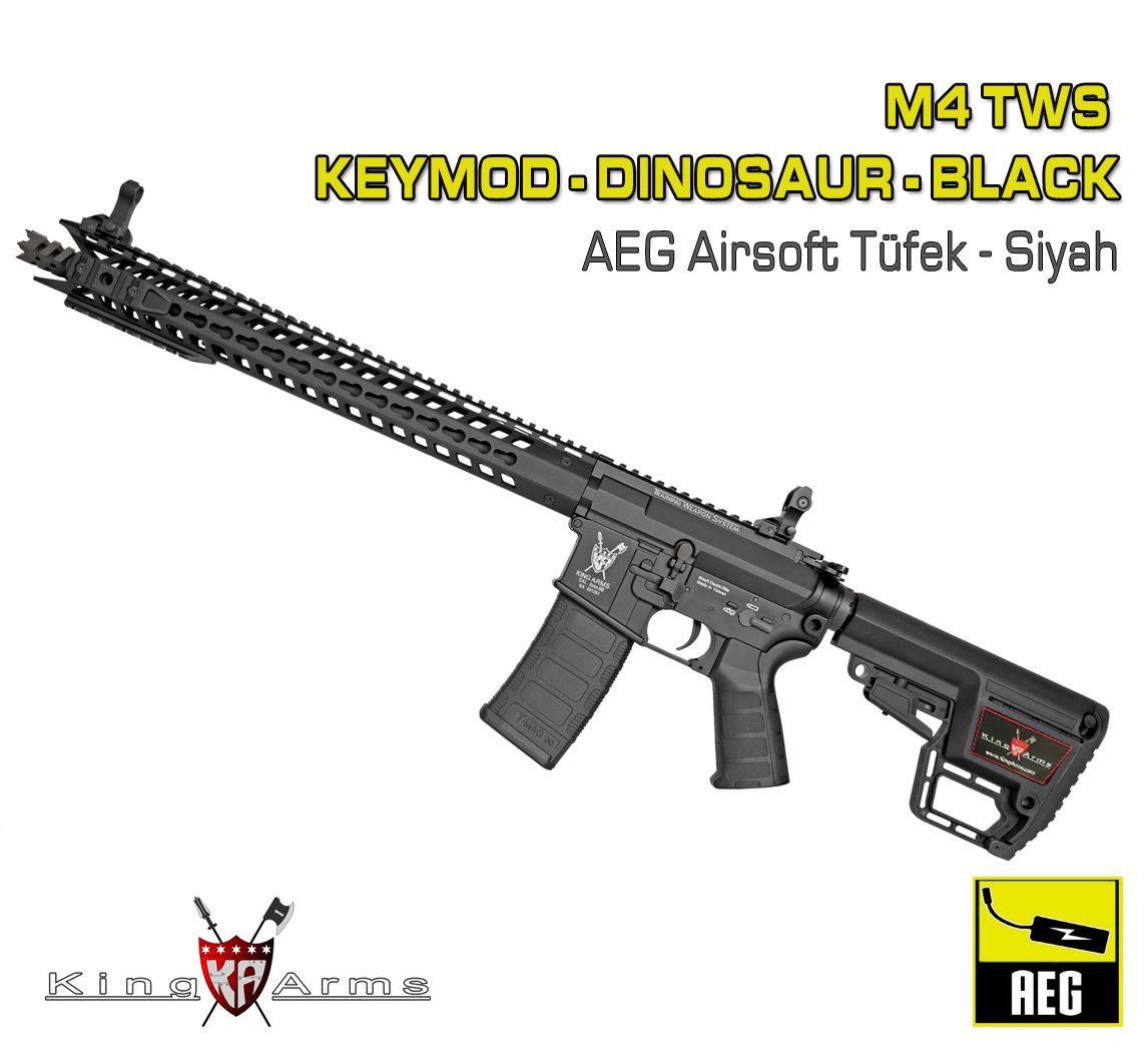 M4 TWS KeyMod Dinosaur - Siyah