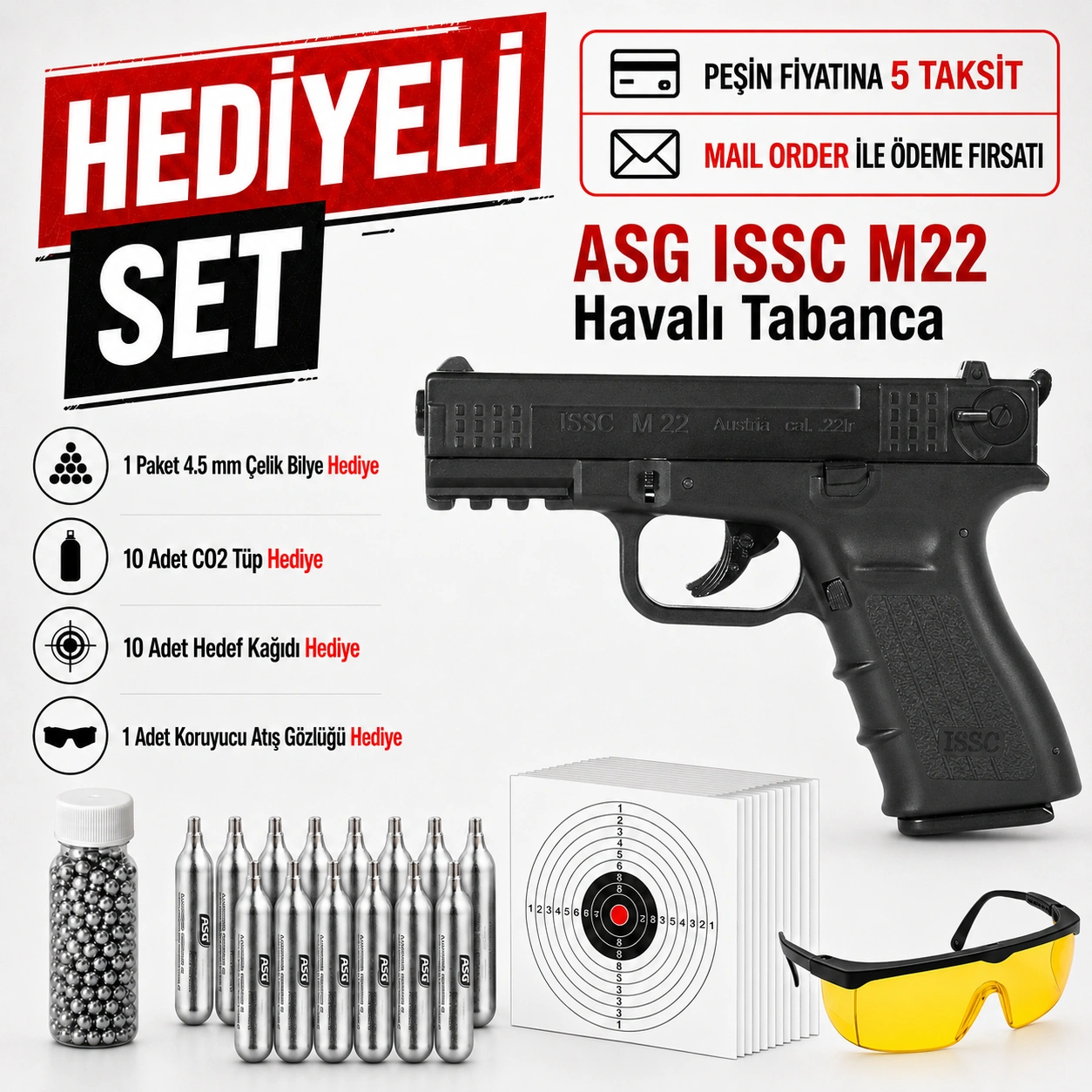 ASG Issc M22 Havalı Tabanca 19802