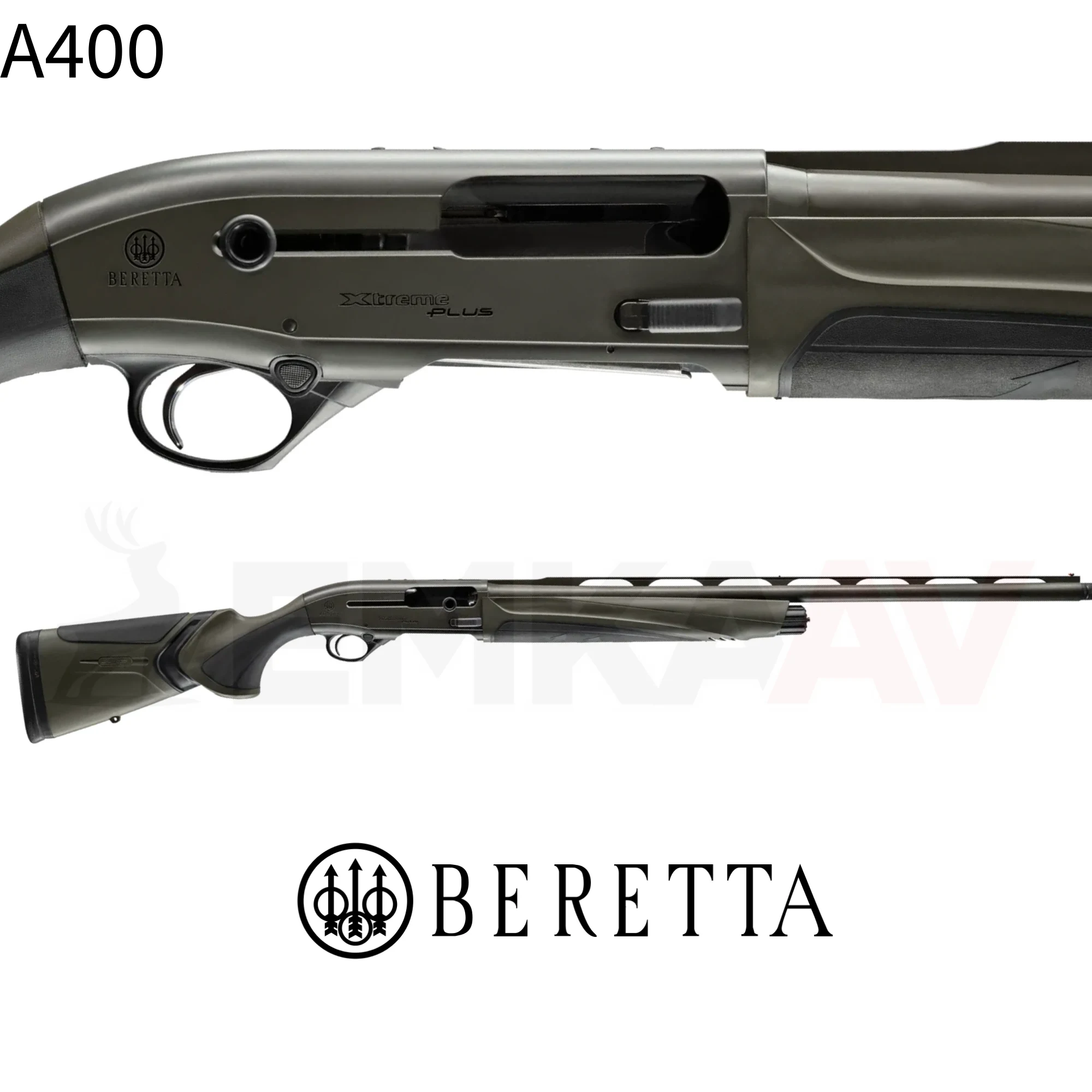 Beretta A400 Xtreme Plus Kick Off Solid Green Yarı Otomatik Av Tüfeği