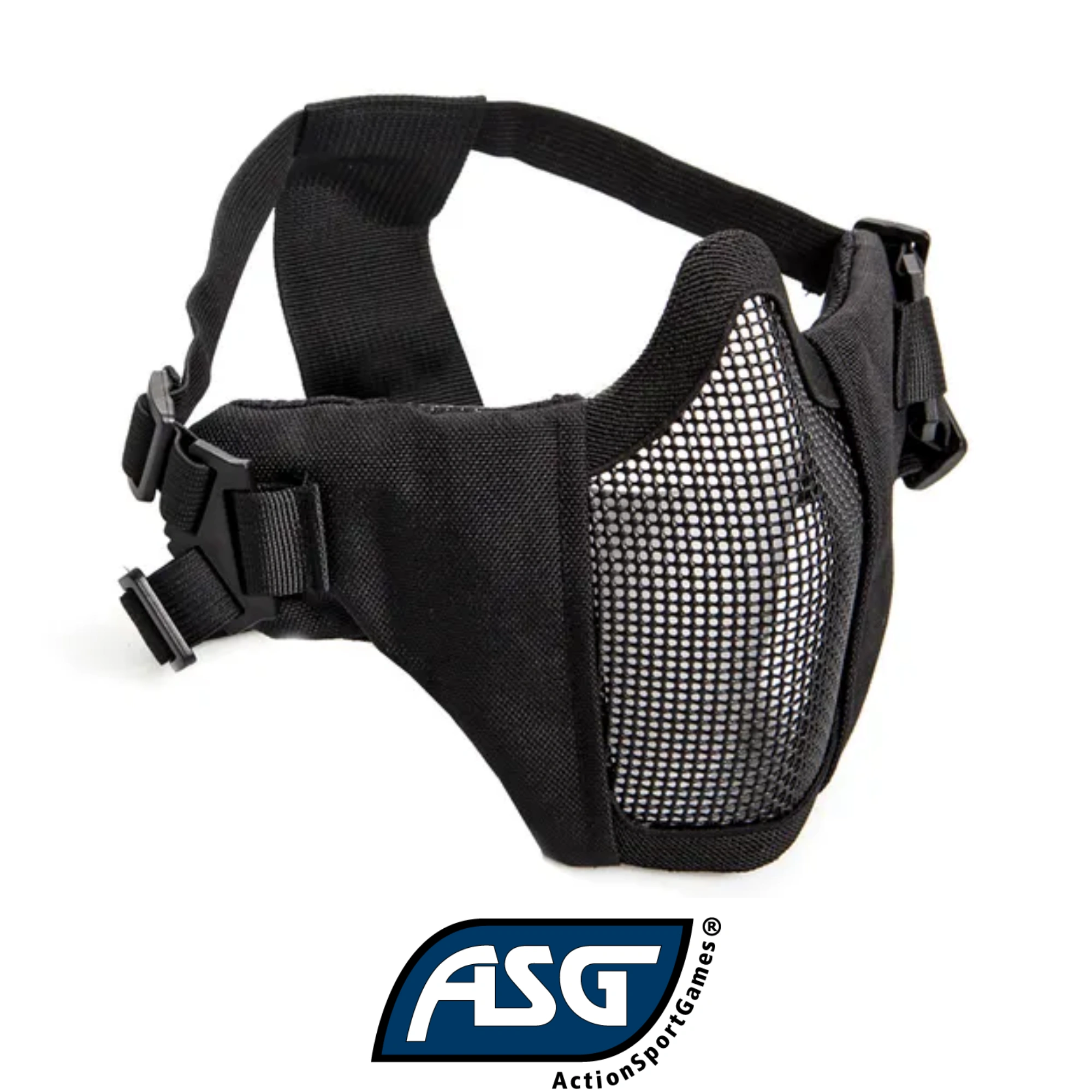 Asg Çene Ağız Korumalı Airsoft Maske (Siyah)