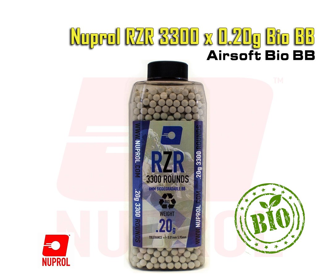 Nuprol RZR 3300 x 0.20g Bio BB - Beyaz