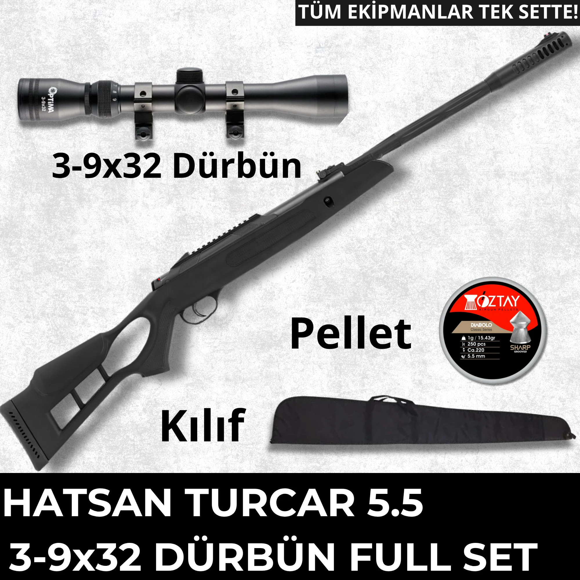 Hatsan Turcar Airtact Full Set Havalı Tüfek