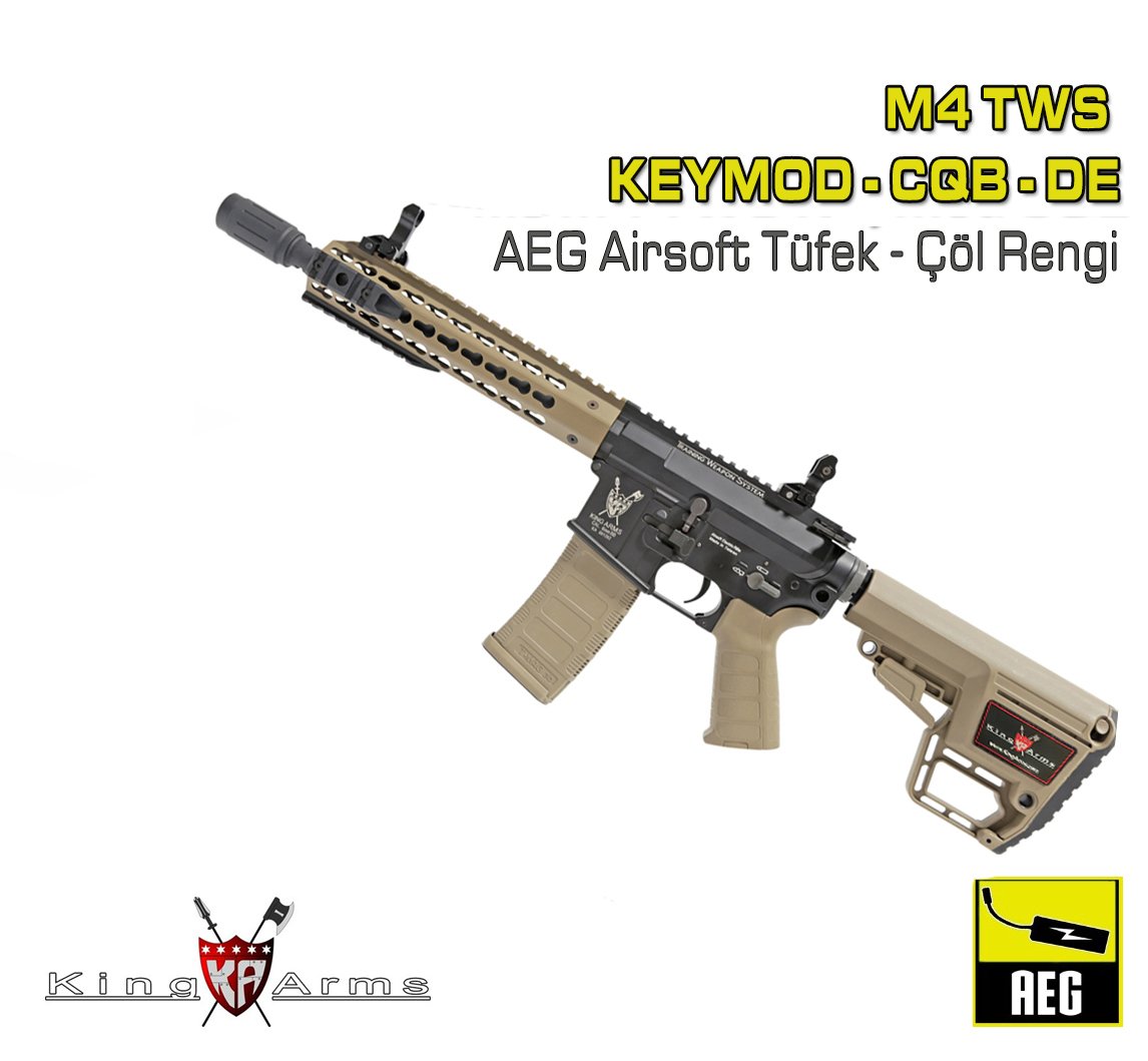 M4 TWS KeyMod CQB - Çöl Rengi