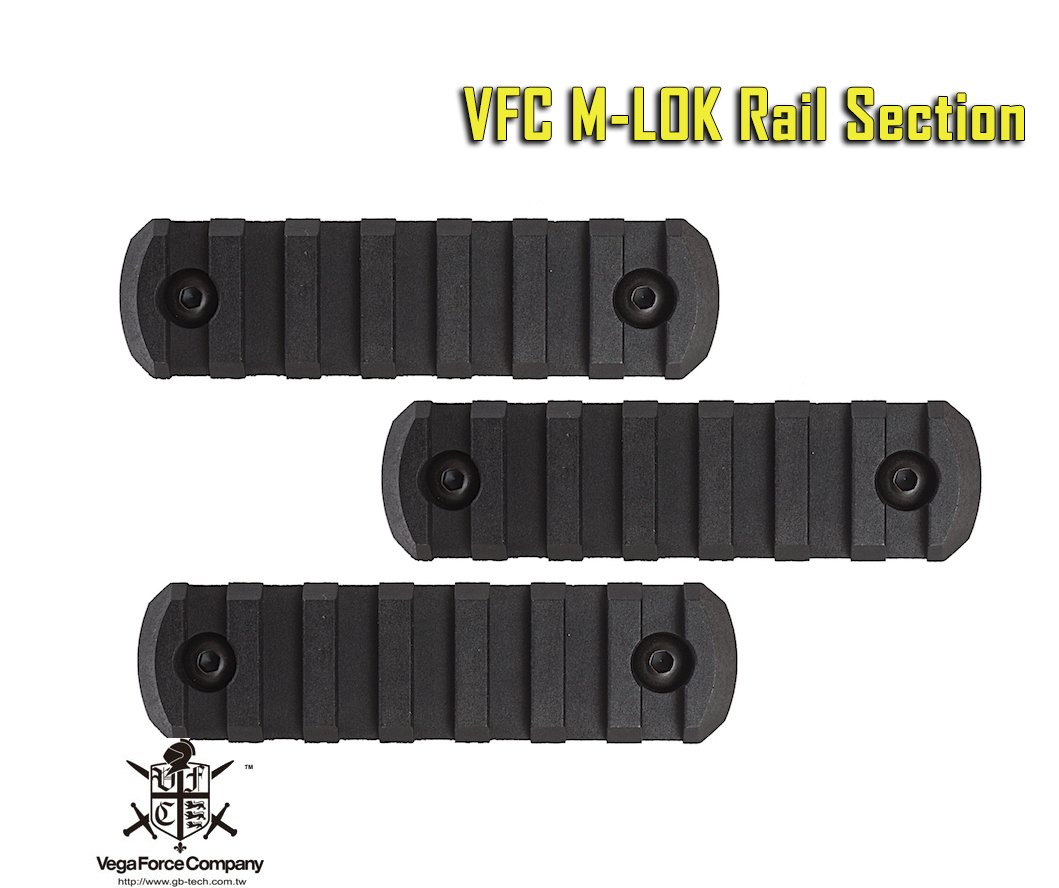 VFC QRS M-LOK Rail Section 7Slotluk- Siyah