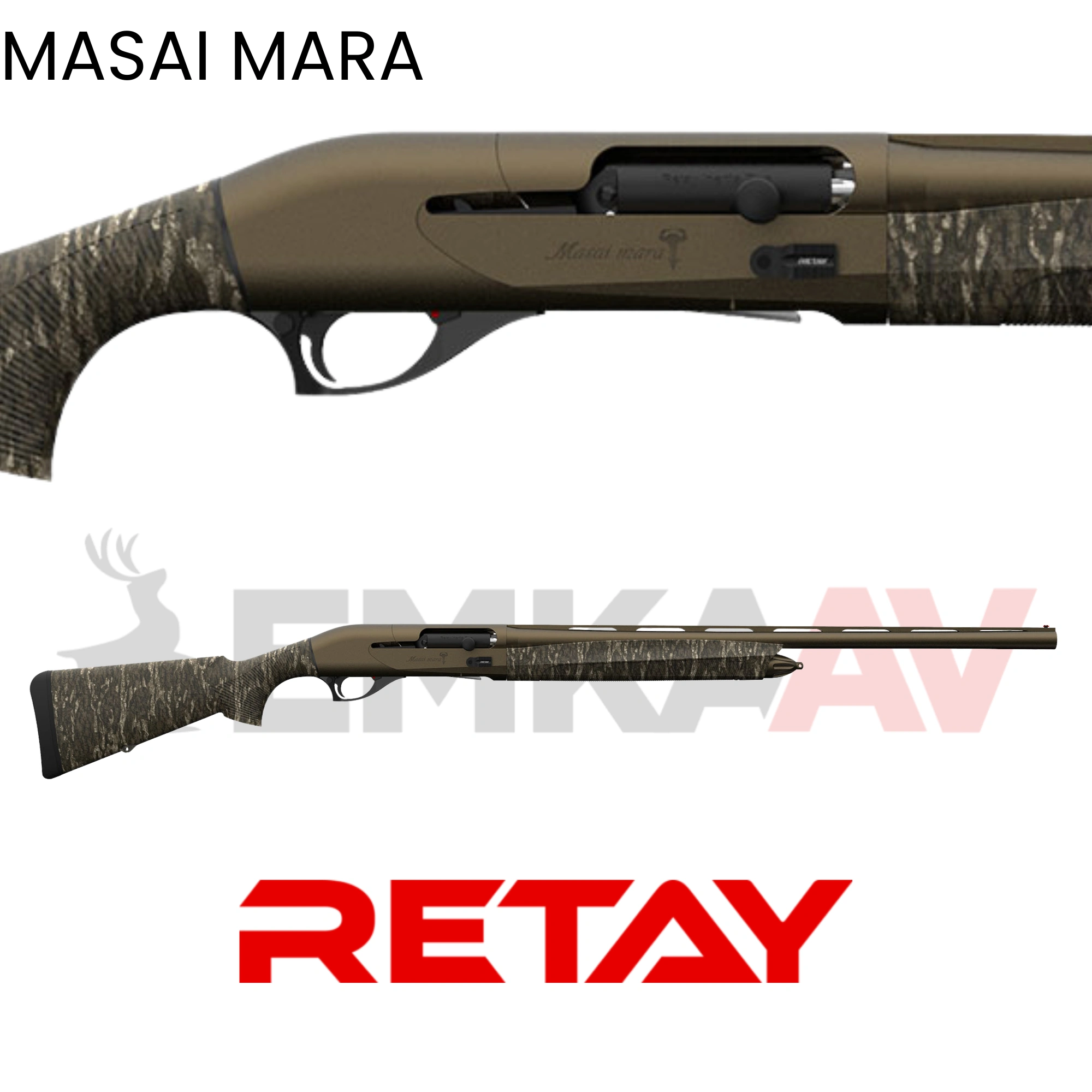 Retay Masai Mara SP Bronz Camo Bottomland Otomatik Av Tüfeği