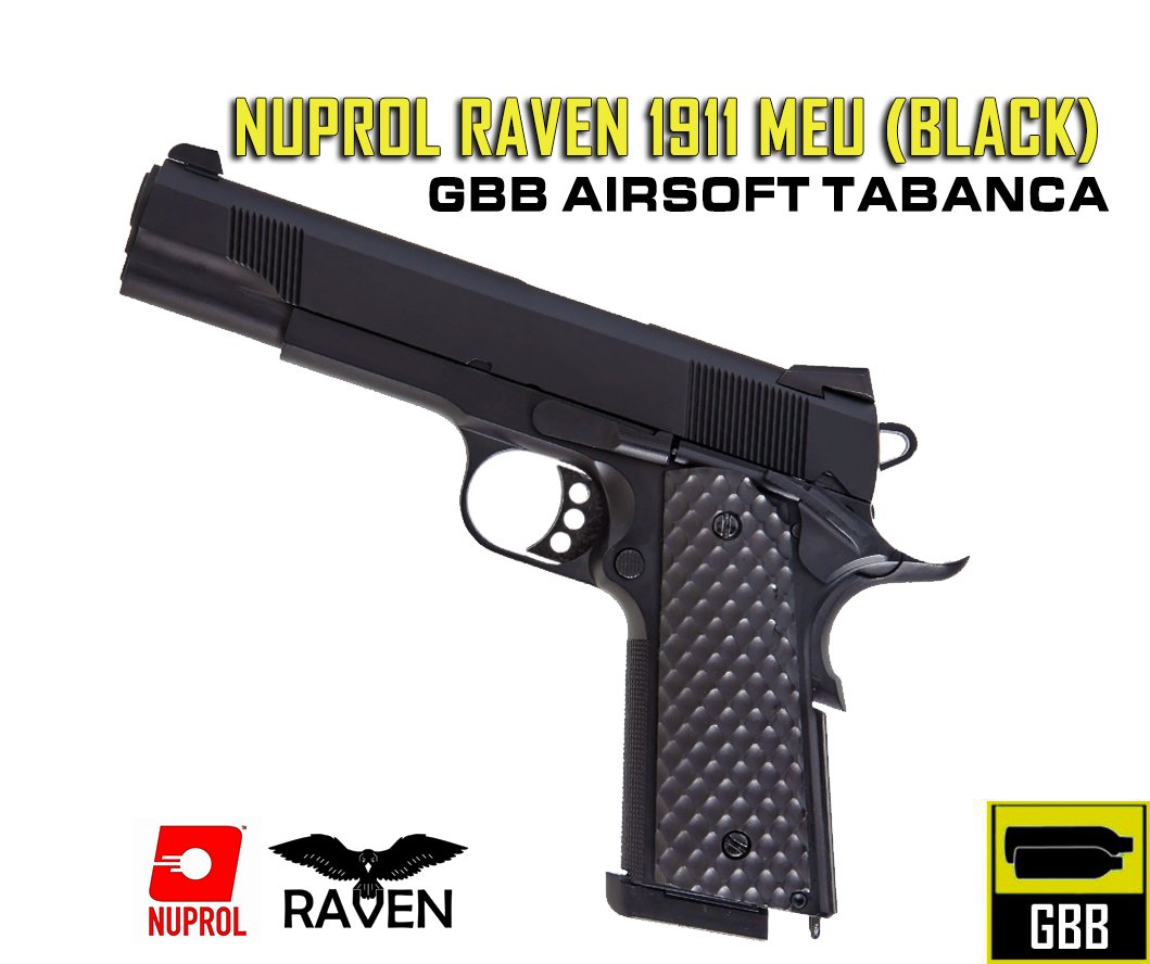 NUPROL RAVEN COLT 1911 MEU (BLACK)