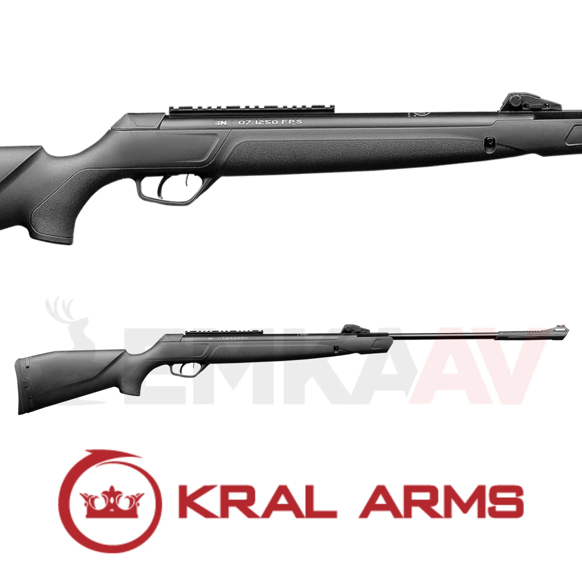 Kral Arms N-07 Siyah Gaz Piston Havalı Tüfek
