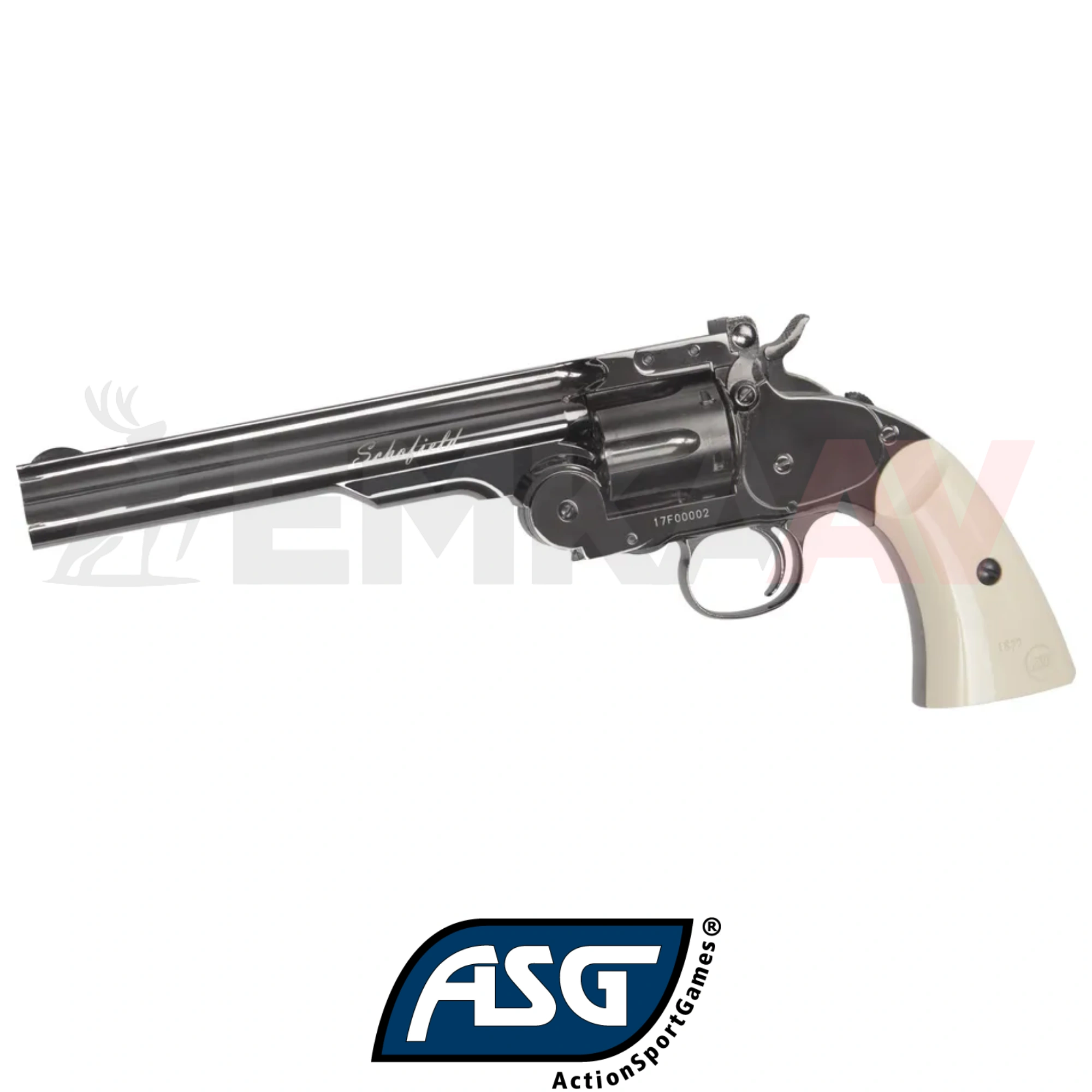 ASG Schofield 6 İnç Fil Dişi Kabza Toplu Havalı Tabanca 18912