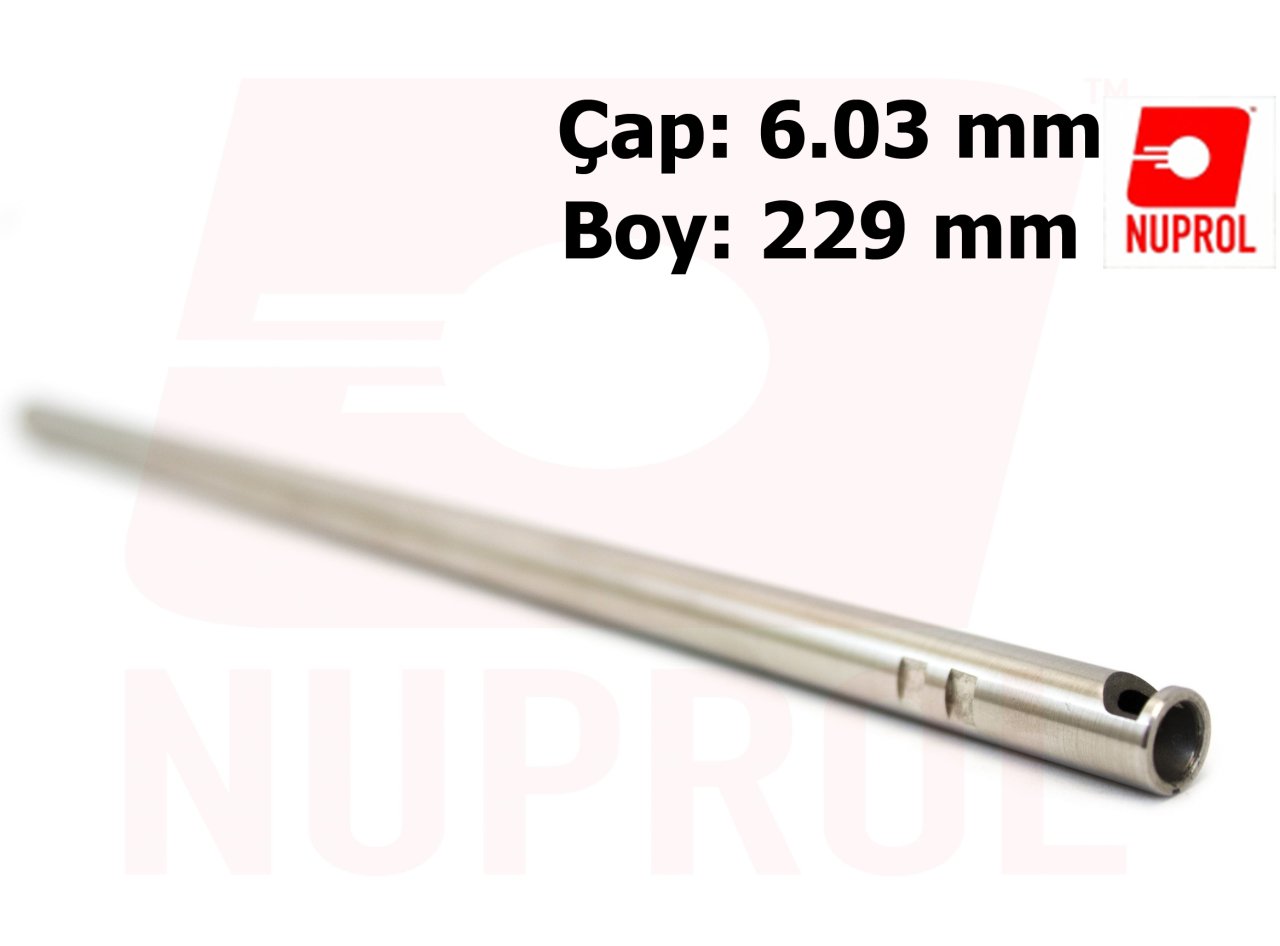 NUPROL Airsoft 229mm (6.03mm) Paslanmaz Çelik Namlu