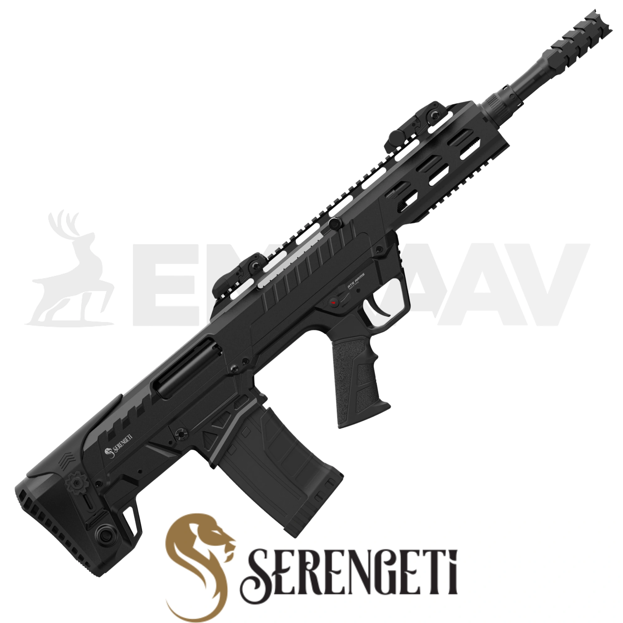 Serengeti SRBull Black Bullpup Otomatik Av Tüfeği