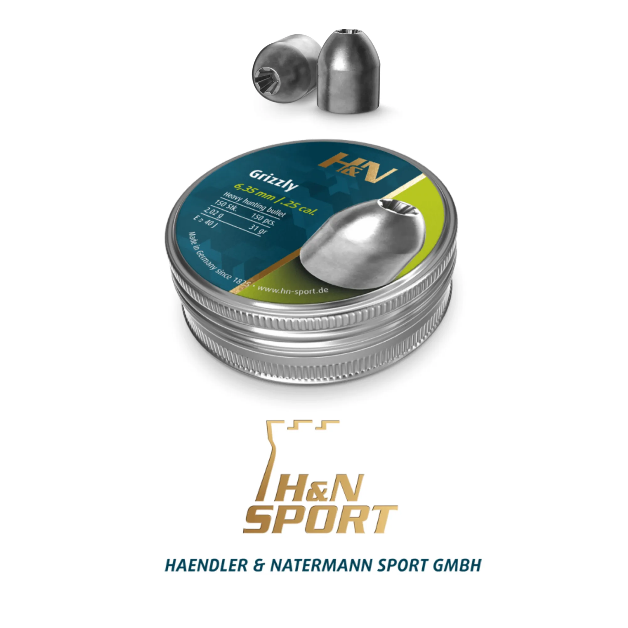 H&N Grizzly 6.35 mm Saçma / 150 Adet