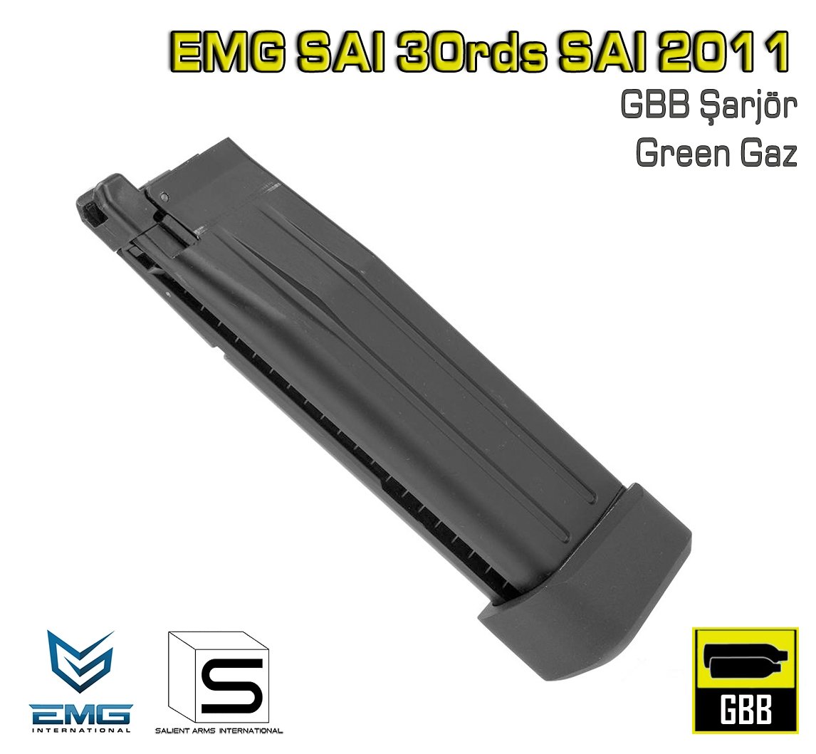 EMG SAI 30rds SAI 2011 GBB Şarjör