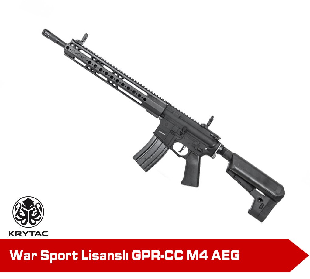 Krytac GPR-CC M4 AEG Airsoft Tüfek - Siyah
