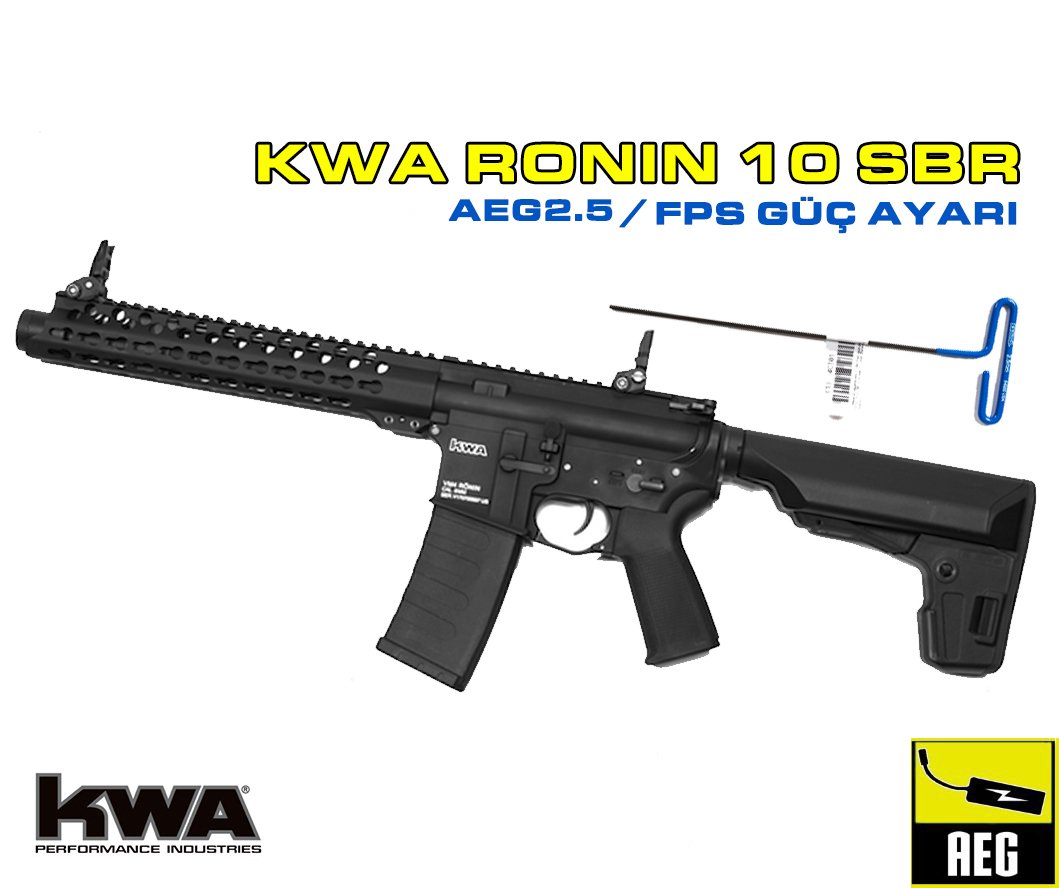 KWA VM4 RONIN 10 SBR FPS AYARLI AEG AIRSOFT TÜFEK