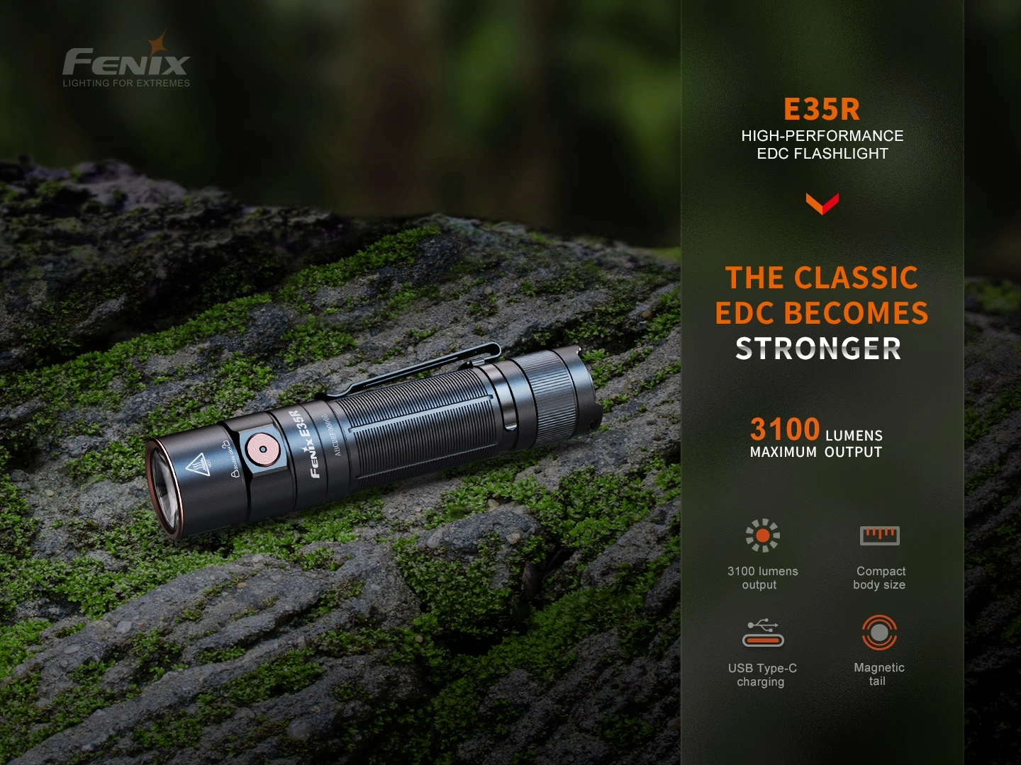 FENİX E35R 3100 LÜMEN EL FENERİ
