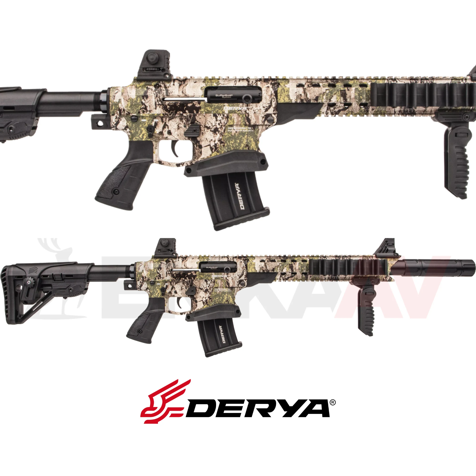 Derya MK-12 ST-165 Strike Kamuflaj Şarjörlü Av Tüfeği