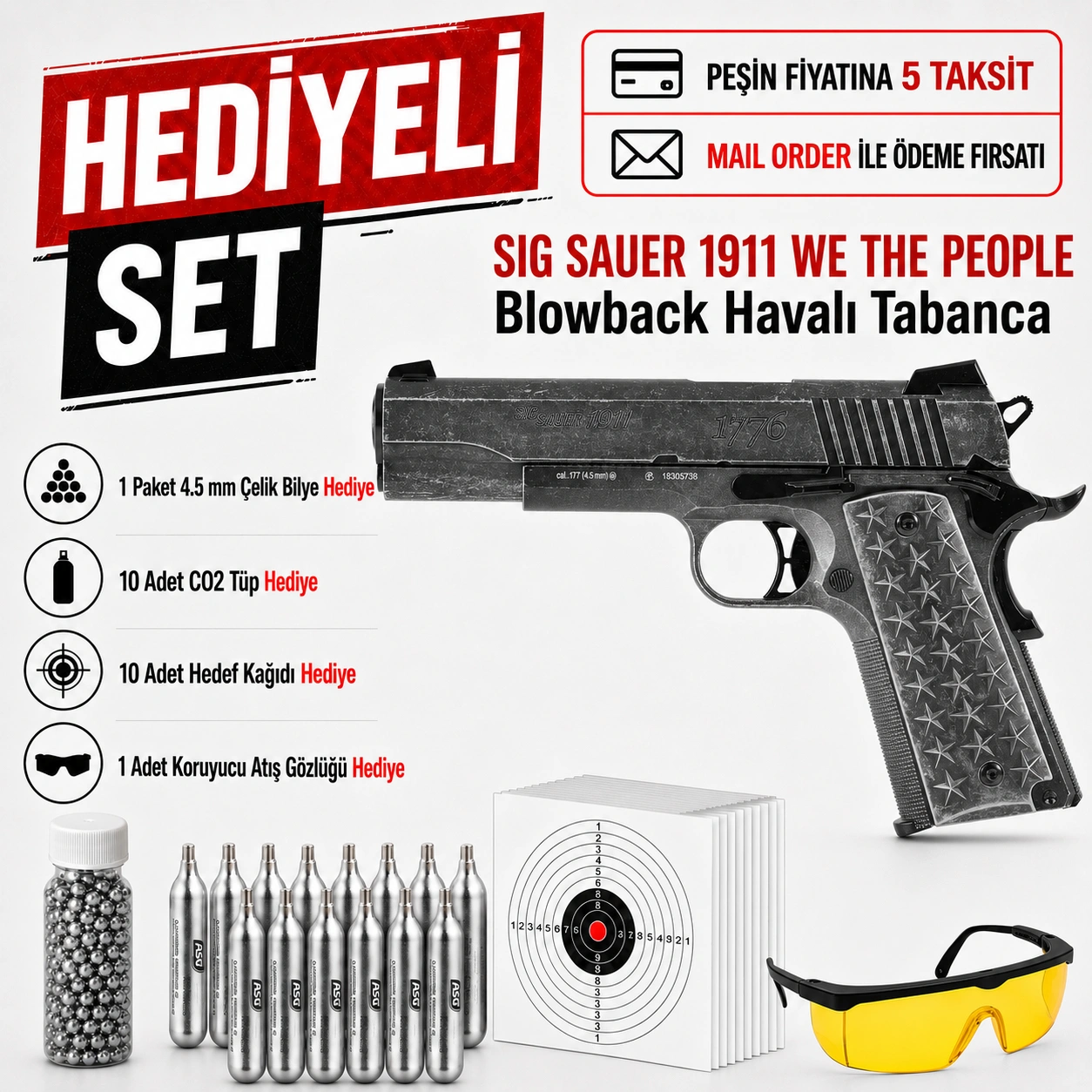 Sig Sauer 1911 We The People Blowback Havalı Tabanca