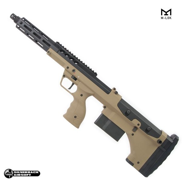 SILVERBACK SRS A2/M2 "16inç Namlu" Desert Tech Lisanslı COVERT Airsoft Sniper Tüfek - Tan