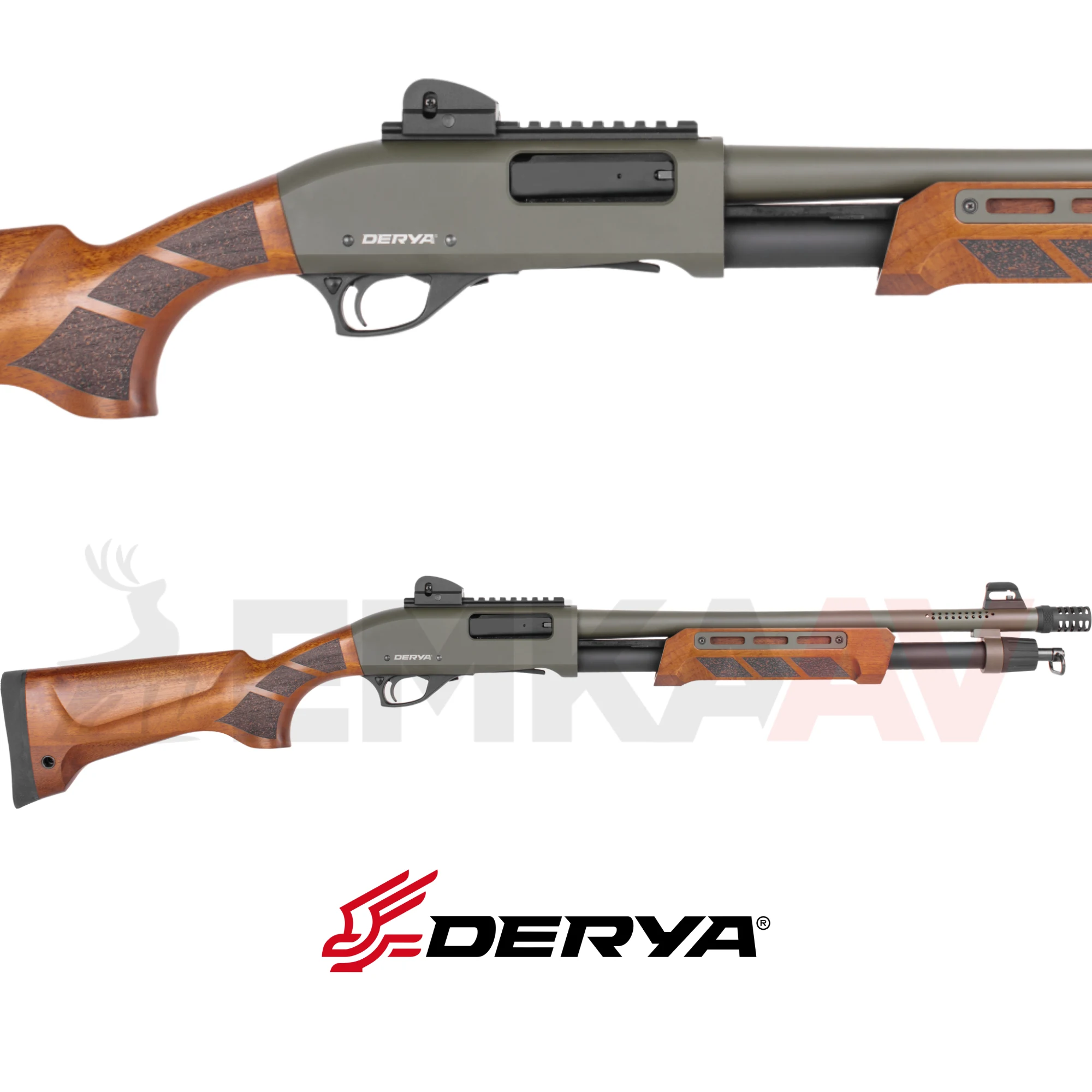 Derya CRYX03 Yeşil Pompalı Av Tüfeği