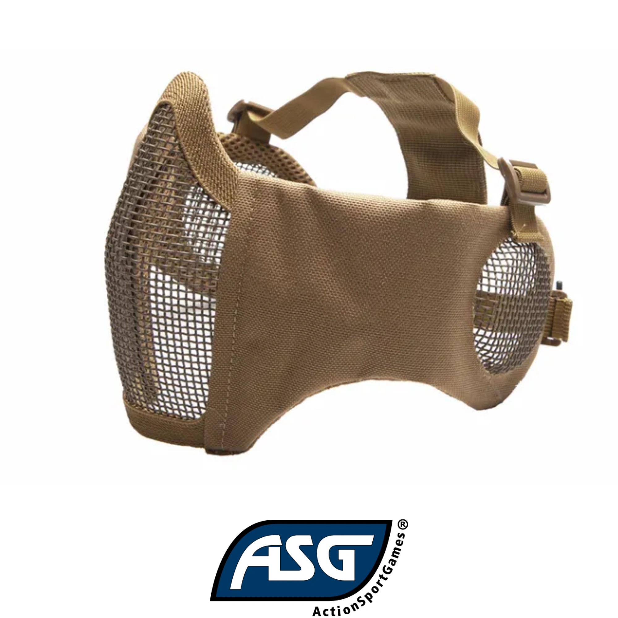 Asg Kulak ve Ağız Korumalı Airsoft Maske (Tan)
