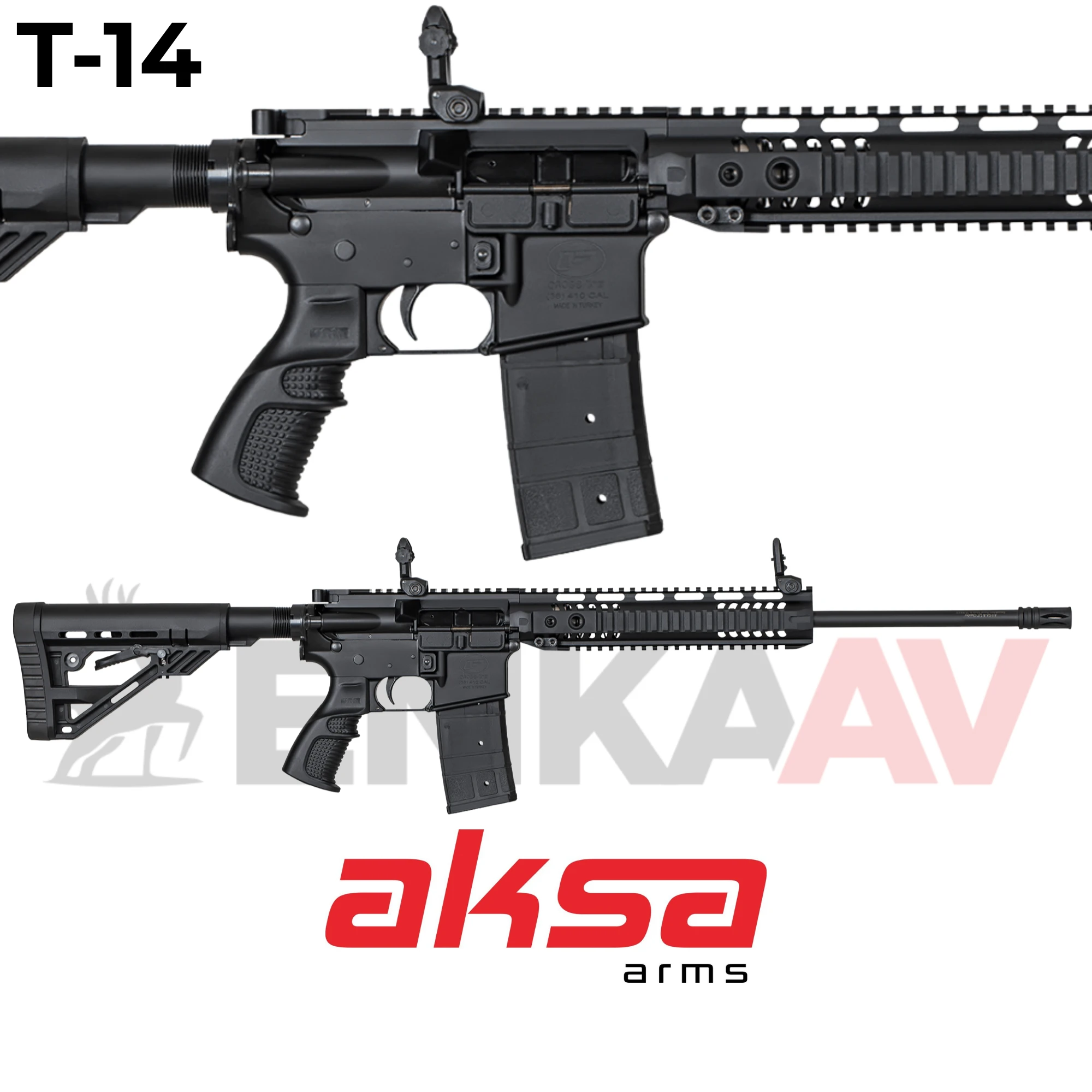 Aksa Crossfire T-14 Şarjörlü 36 Kalibre Av Tüfeği (AR15)