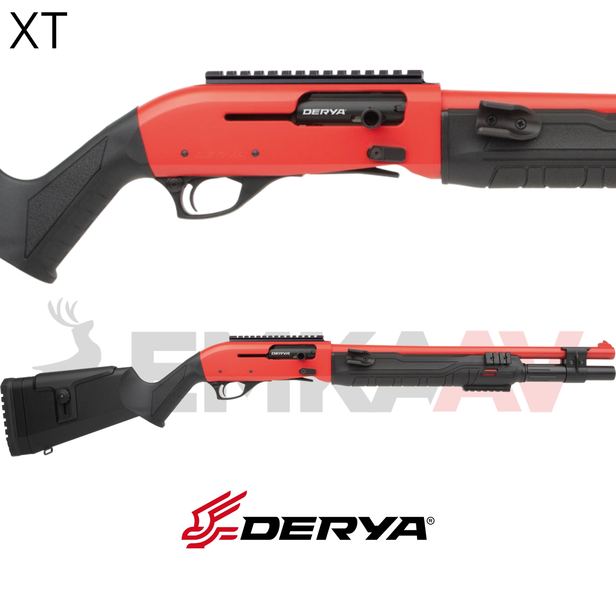 Derya XT-404 Kırmızı Yarı Otomatik Av Tüfeği
