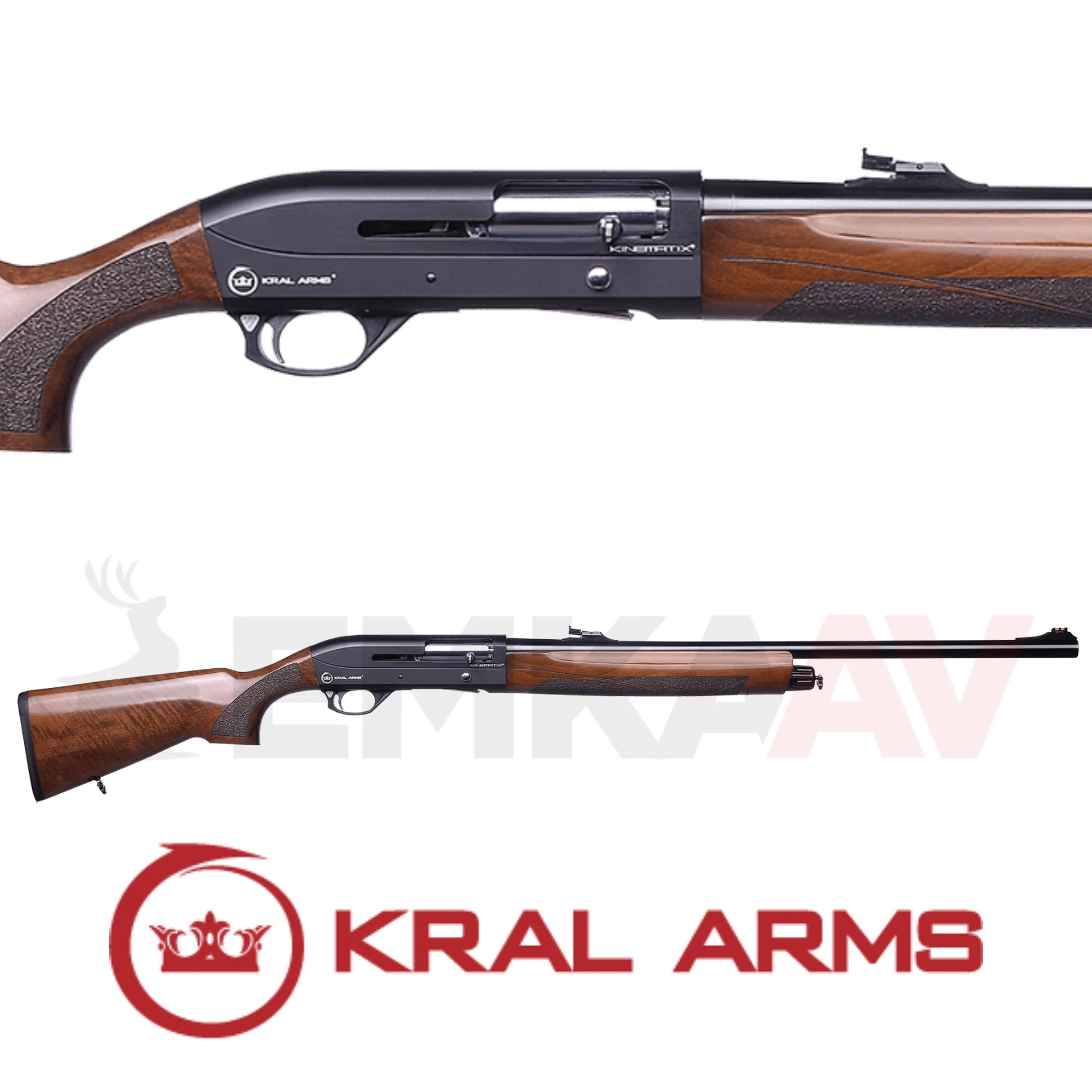 Kral Arms Kinematix W Ahşap Slug Otomatik Av Tüfeği