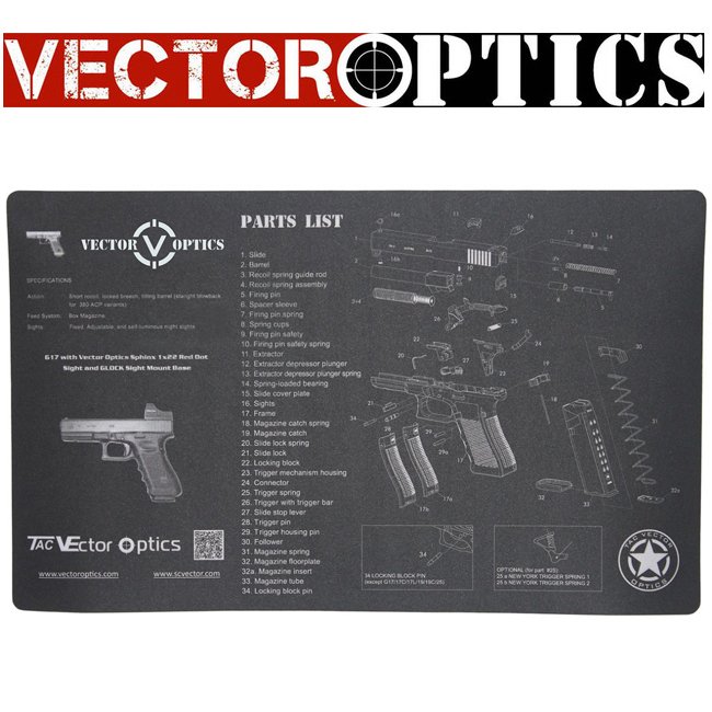 Glock Tabanca Temizleme Pedi - Servis Altlığı (Bench Mat)