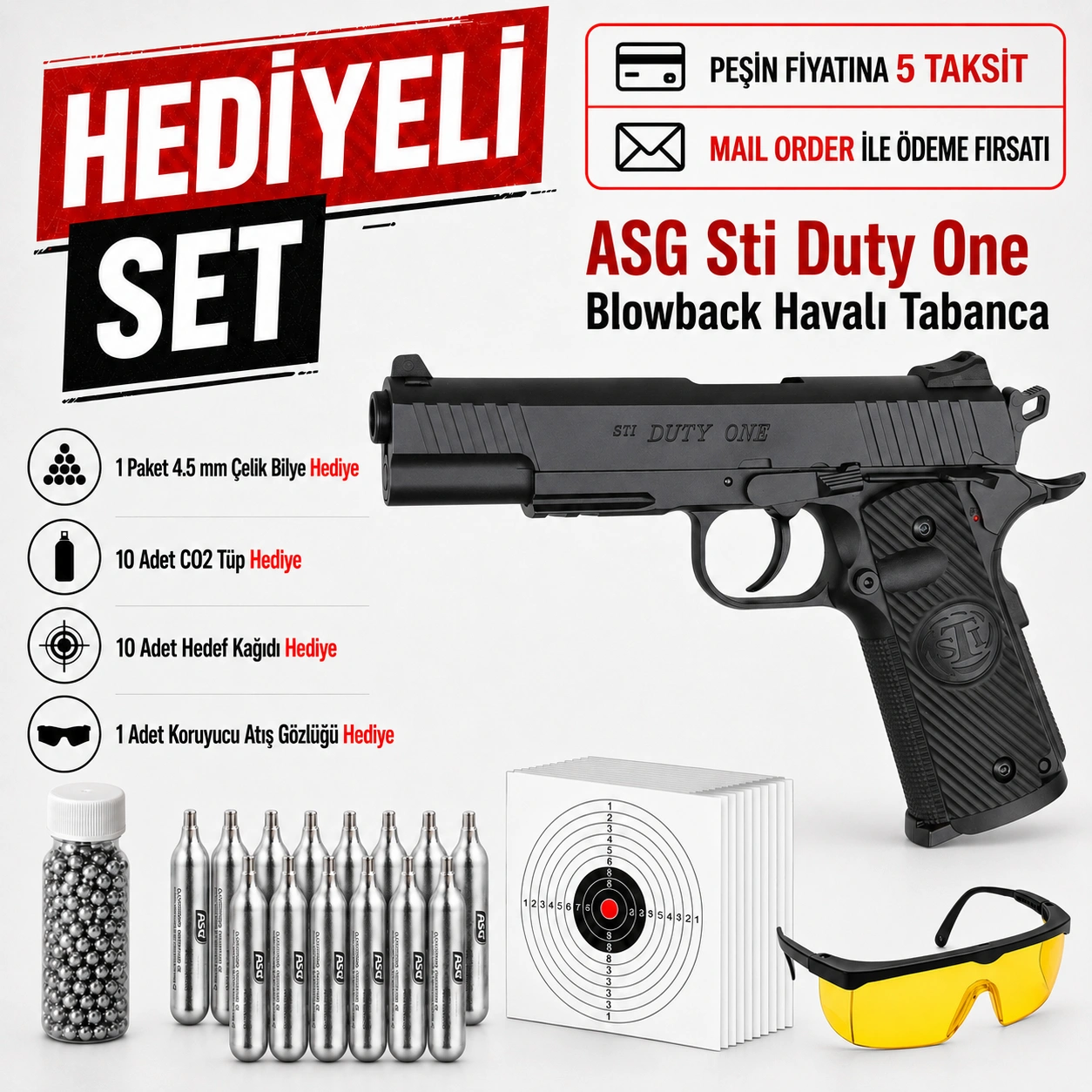 ASG Sti Duty One Blowback Havalı Tabanca 16732