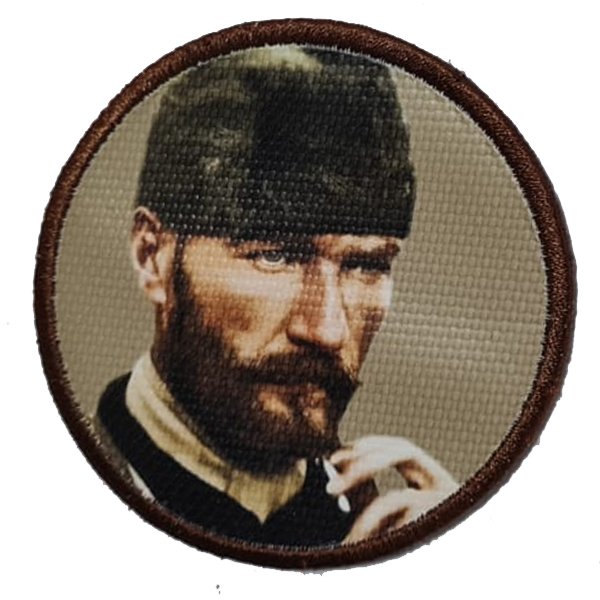 MUSTAFA KEMAL ATATÜRK PATCH - RESİMLİ - KAHVERENGİ FONLU
