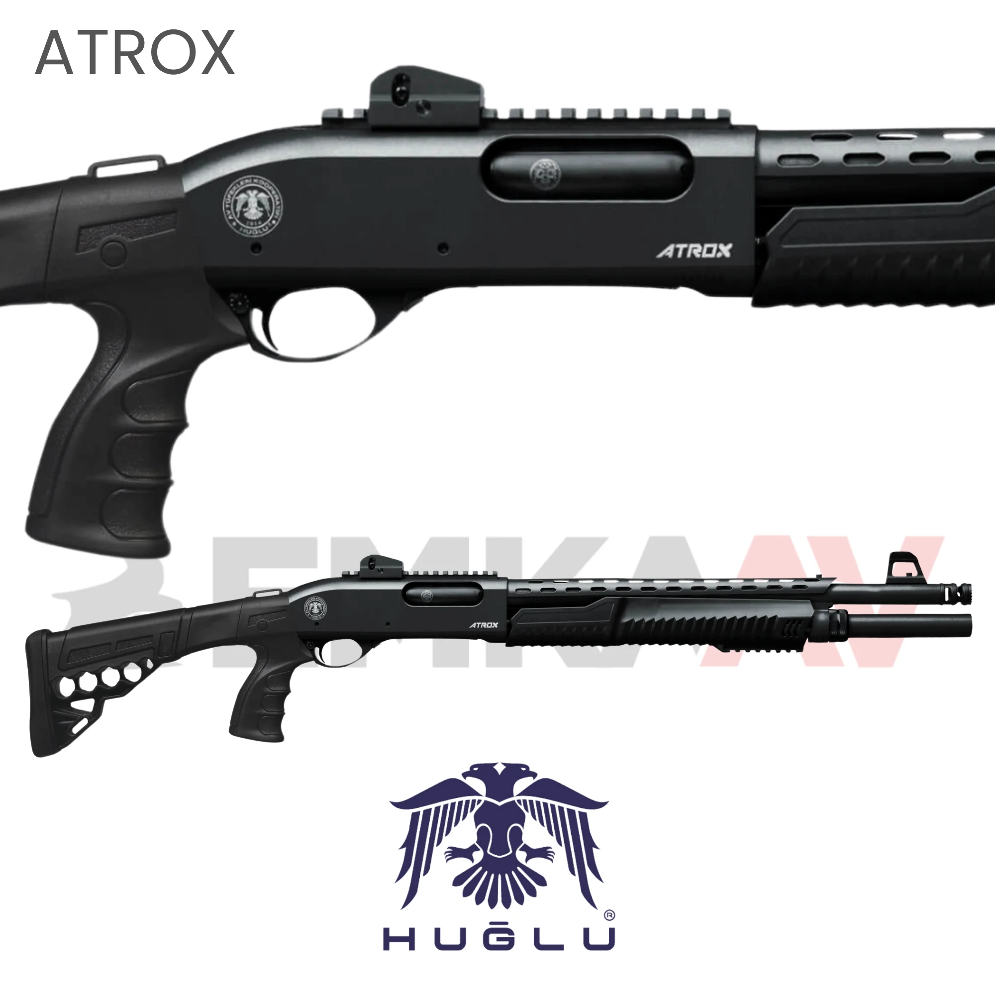 Huğlu Atrox Taktik Plus Pistol Grip Pompalı Av Tüfeği