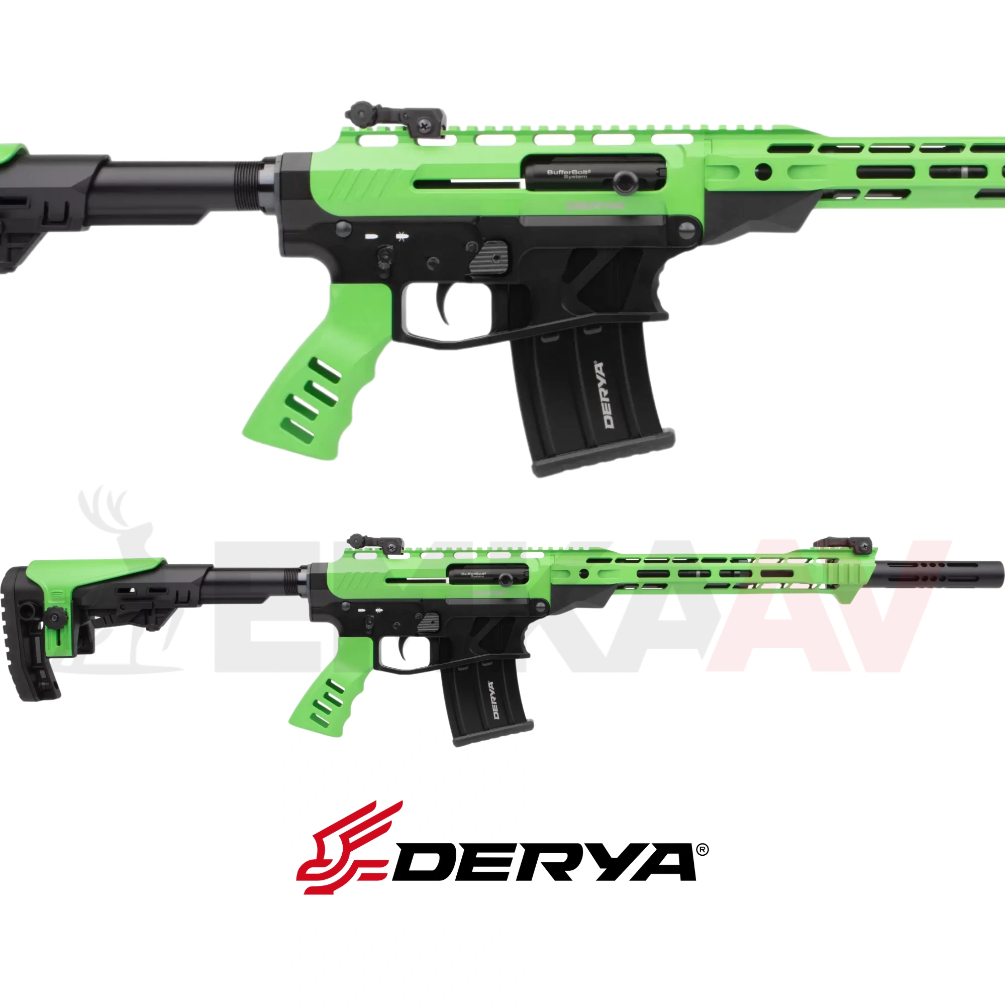 Derya MK-20 ES-207S Yeşil Siyah 20 Kalibre Şarjörlü Av Tüfeği