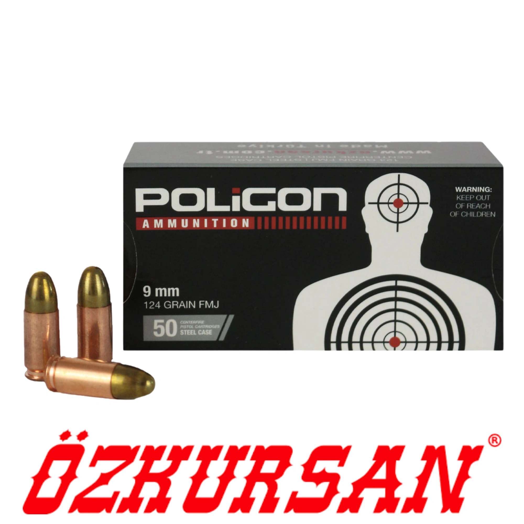 Özkursan Poligon 9x19 Tabanca Mermisi