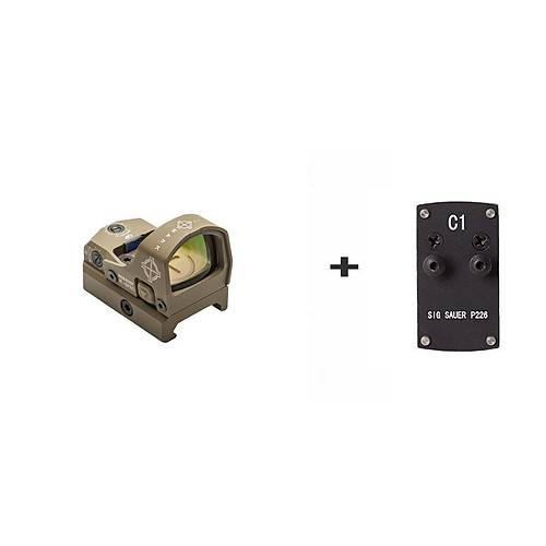 SIGSAUER REDDOT SET MINI SHOT M-SPEC FMS TAN - Çöl Rengi