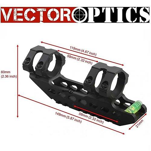 Tek Parça Terazili Uzun Dürbün Ayağı 30mm/25.4mm SCACD-09