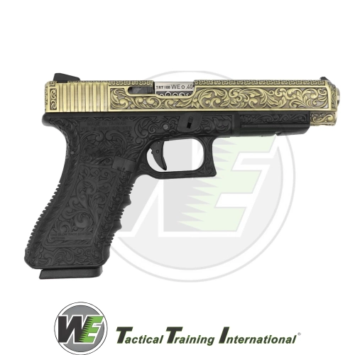 We Glock 34 Ivory Grav�rl� Airsoft Tabanca (6mm)