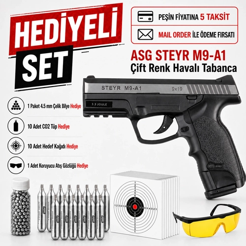 Asg Steyr M9 A1 �ift Renk Haval� Tabanca 16553