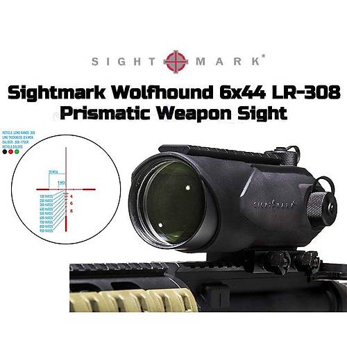 Wolfhound 6x44 LR-308 Prismatic Weapon Sight