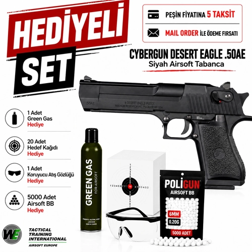 Cybergun Desert Eagle .50AE Siyah Airsoft Tabanca (6mm)
