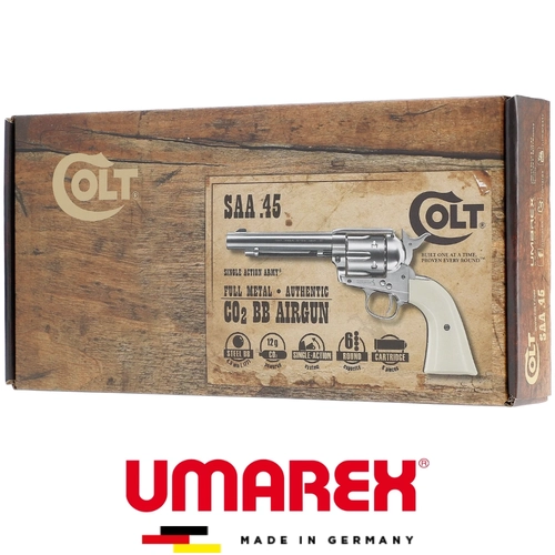 Umarex Colt SAA.45 4.5 �n� Full Metal Nikel Haval� Tabanca