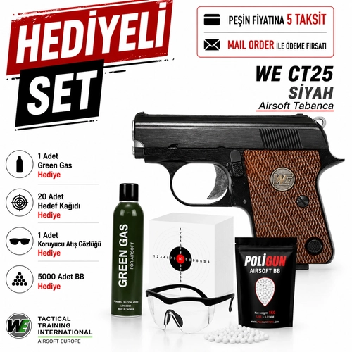 We CT25 Siyah Airsoft Tabanca (6mm)