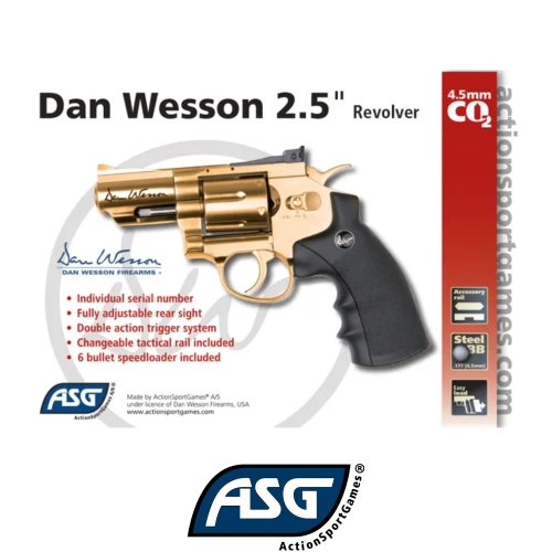 Asg Dan Wesson 2.5 �n� Gold Haval� Tabanca