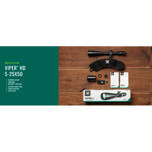 Vortex Viper HD 5-25x50 FFP VMR-4 T�fek D�rb�n� (MRAD)