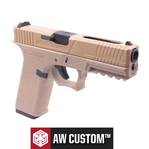 AW Custom Glock 18 Agency Full Auto Tan GBB Airsoft Tabanca (6mm)