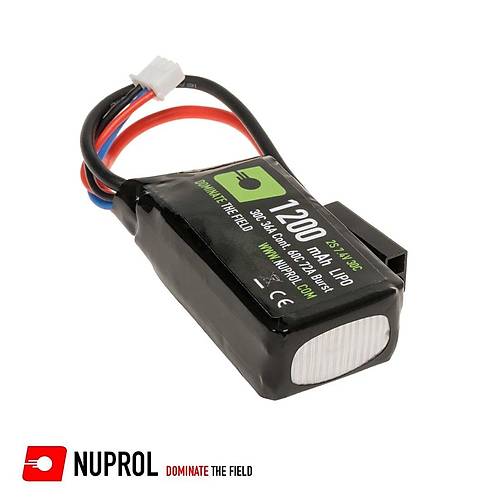 NUPROL 7.4v 1200mAh LiPo Dip�ik/PEQ Tipi Pil