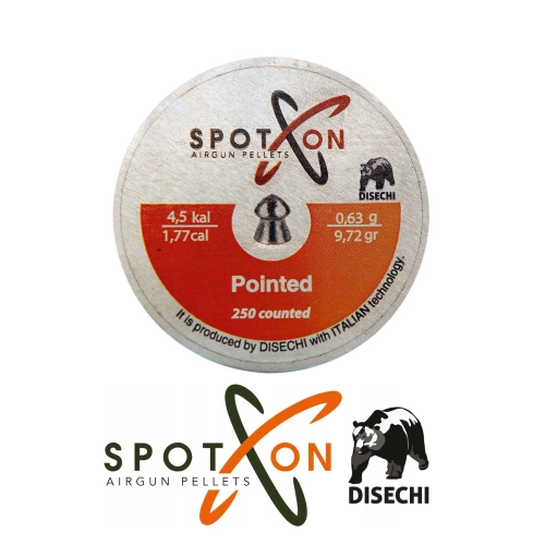 Spoton Pointed 4.5mm 9.72Gr Haval� T�fek Sa�ma / 250 Adet