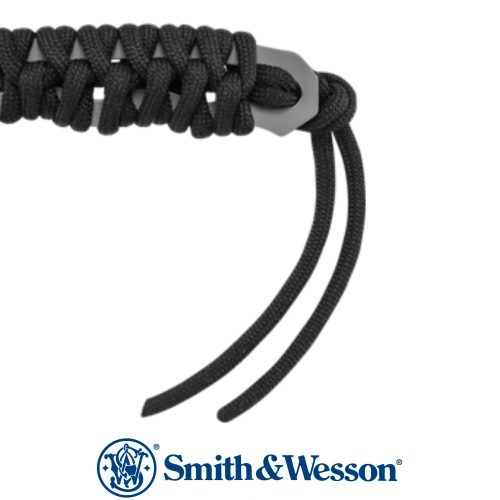 Smith Wesson Paracord Neck Knife Gray Plain Tanto Fixed Boyun B��a��